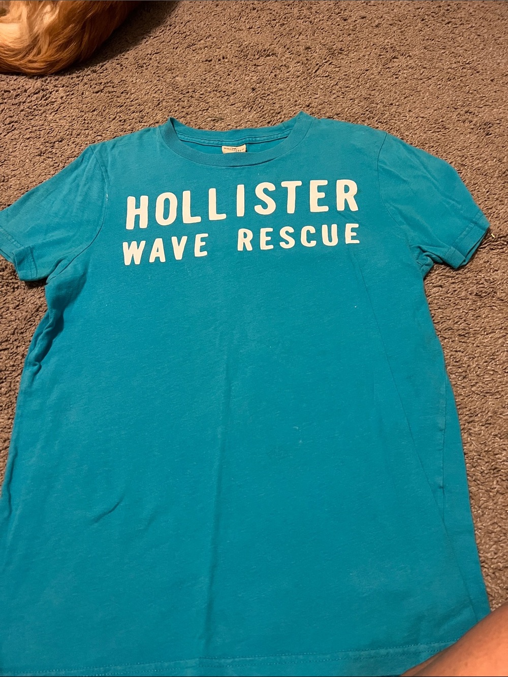 Hollister Teal 'Wave Rescue' Graphic Tee